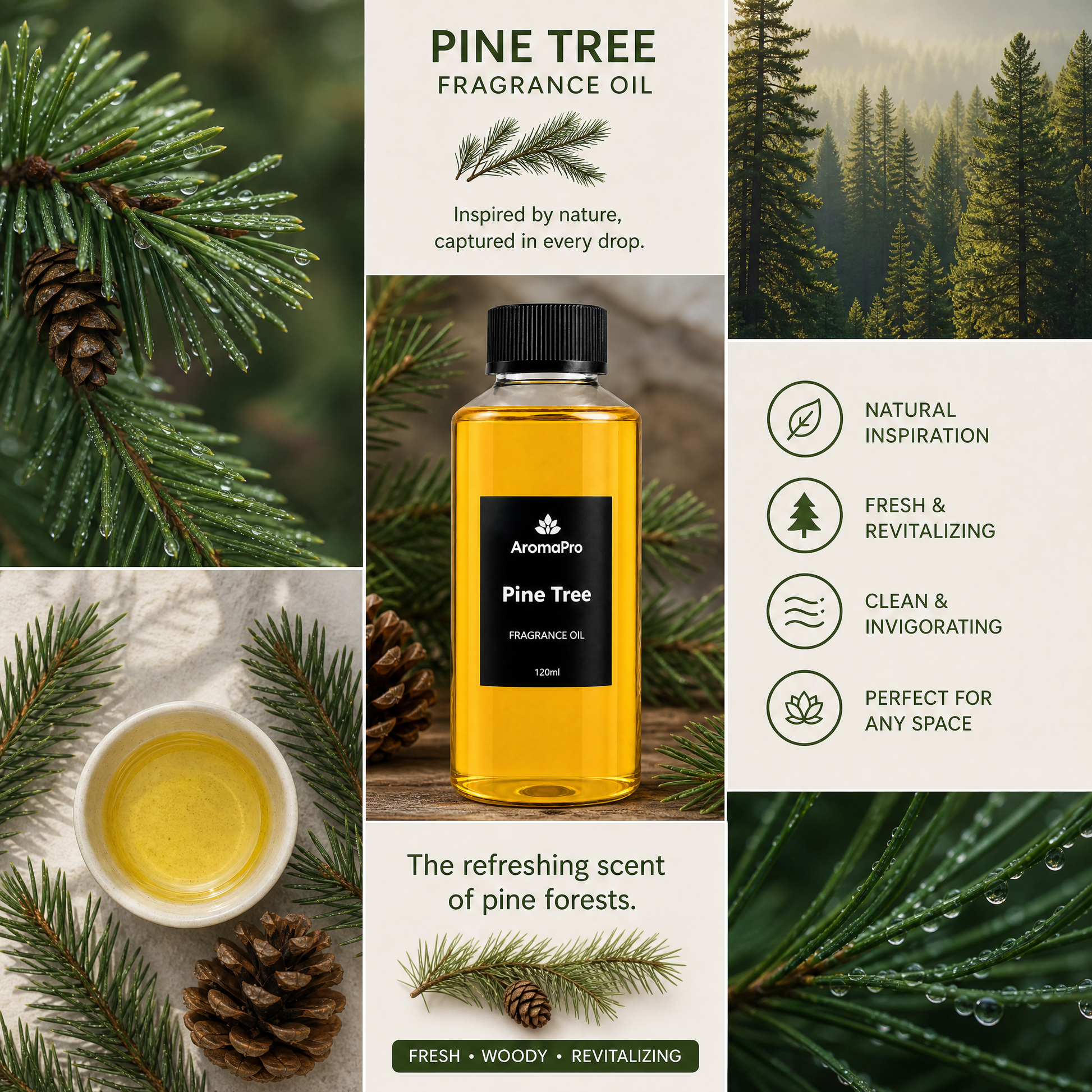 Pine Tree Scented Oil Premium Aroma